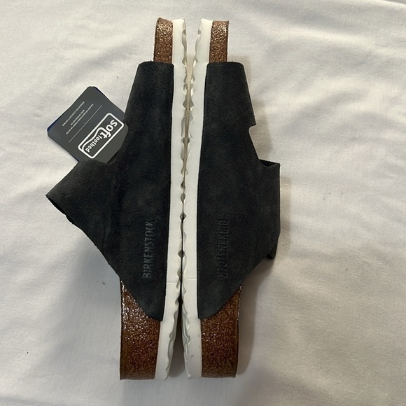 NWOB Birkenstocks Navy Suede Arizona Soft Foot Bed - Picture 4 of 7